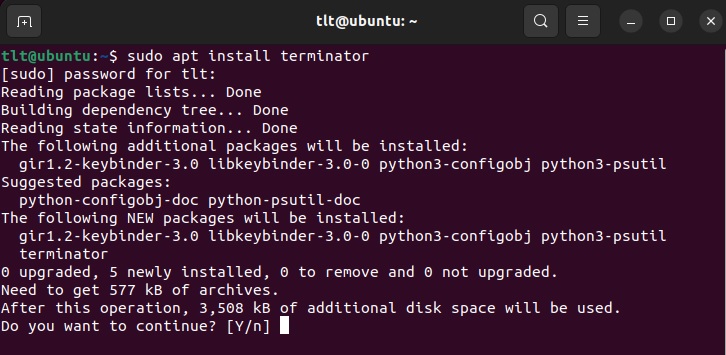 Install Terminator First Time