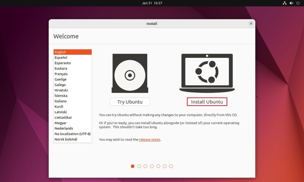 Install Ubuntu