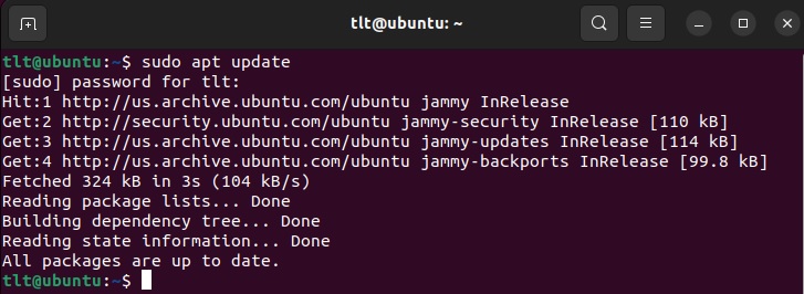 Update Ubuntu using Apt