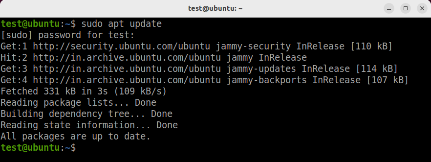 Update Ubuntu 22.04