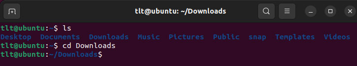 cd command in Ubuntu