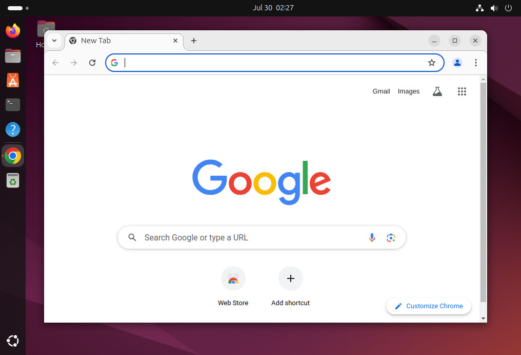 Google Chrome on Ubuntu 24.04