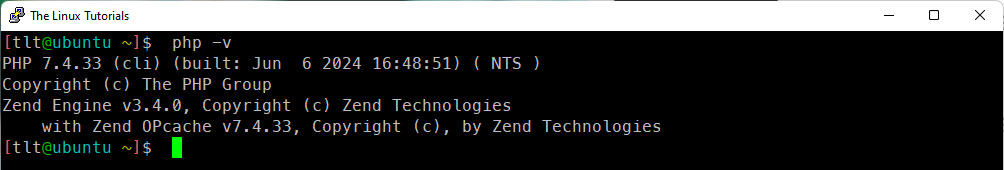 Check PHP Version in Ubuntu 22.04