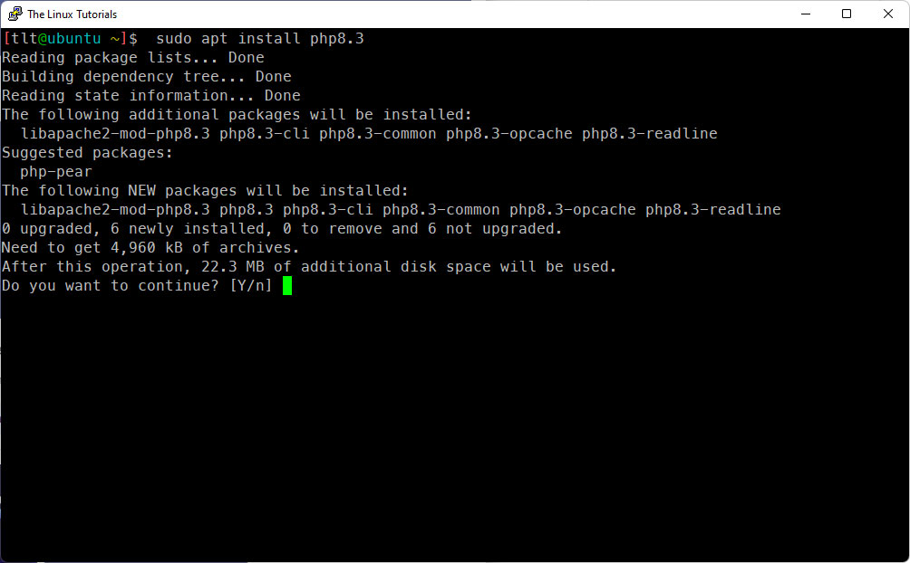 Install php8.3 on Ubuntu 22.04